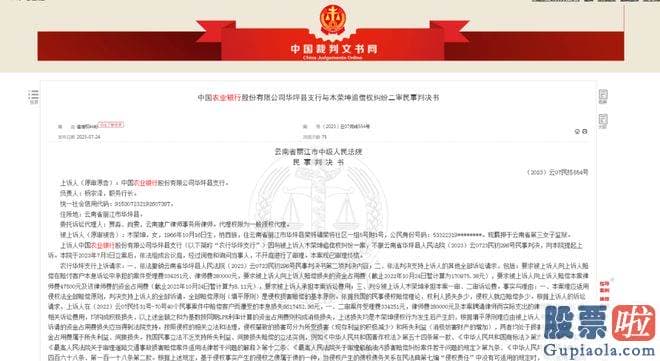 股票大盘分析怎么写-中国农业银行华坪县支行一员工木某利用职务上的便利