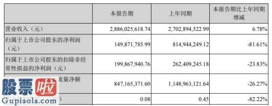 上市公司要闻-招商港口(001872)今年第一季度汇报