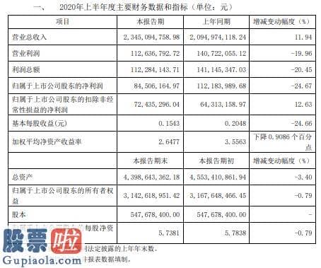 今日股市新闻 三江购物2020年上半年净利8450.62万减少25%本期投资收益减少